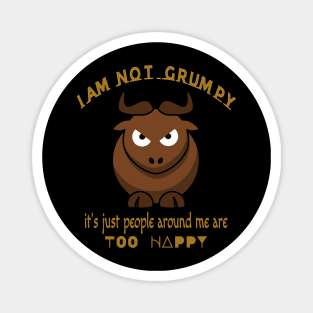 i am not grumpy... Magnet